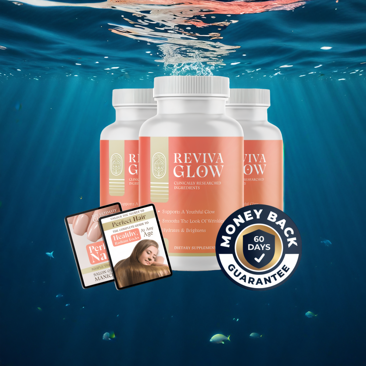 Reviva Glow - 3 Bottles + 2  Ebooks